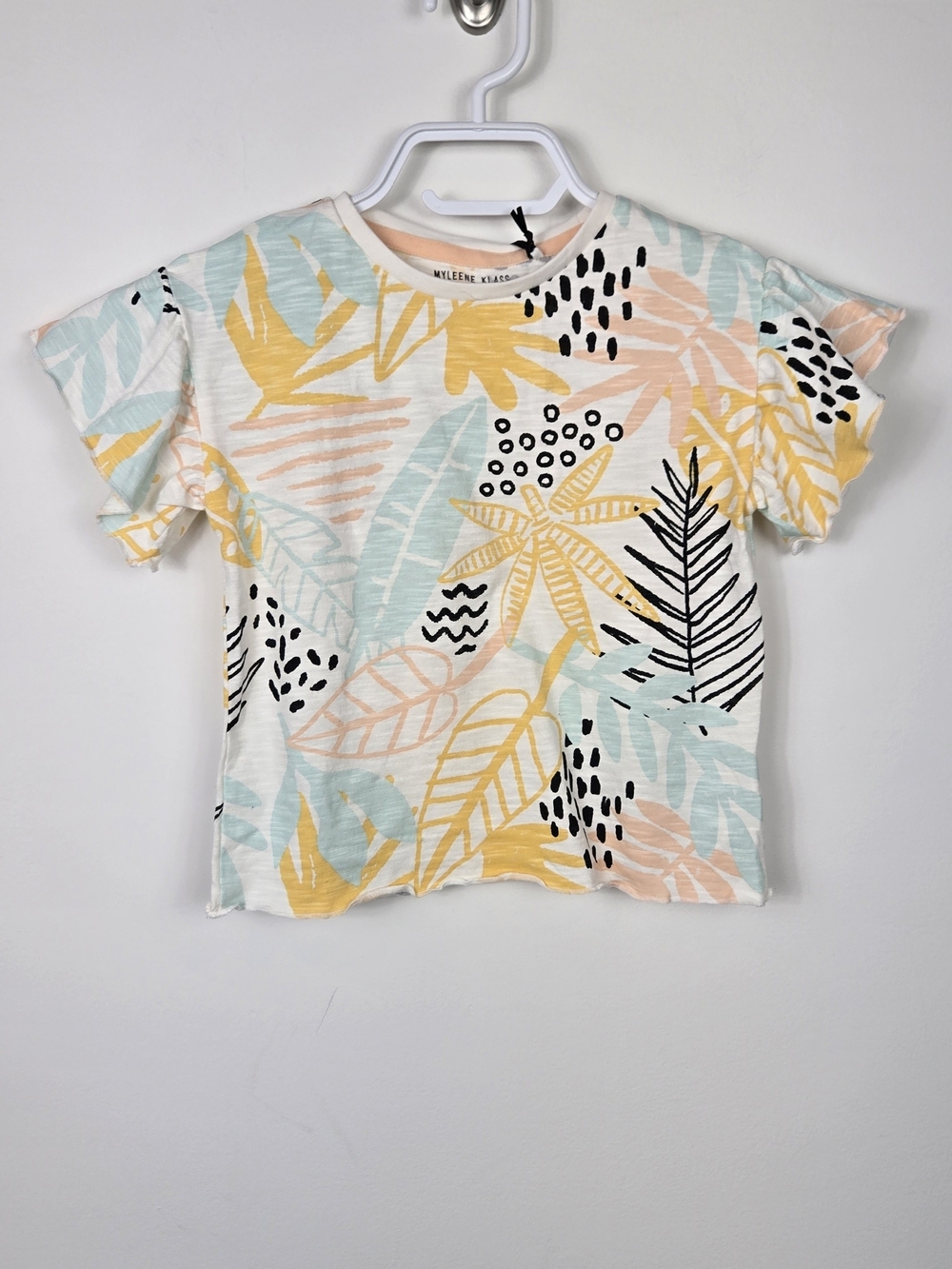 Myleene Klass Kids Abstract Tropical Tee Artsy Minimalist 1.5-2Y